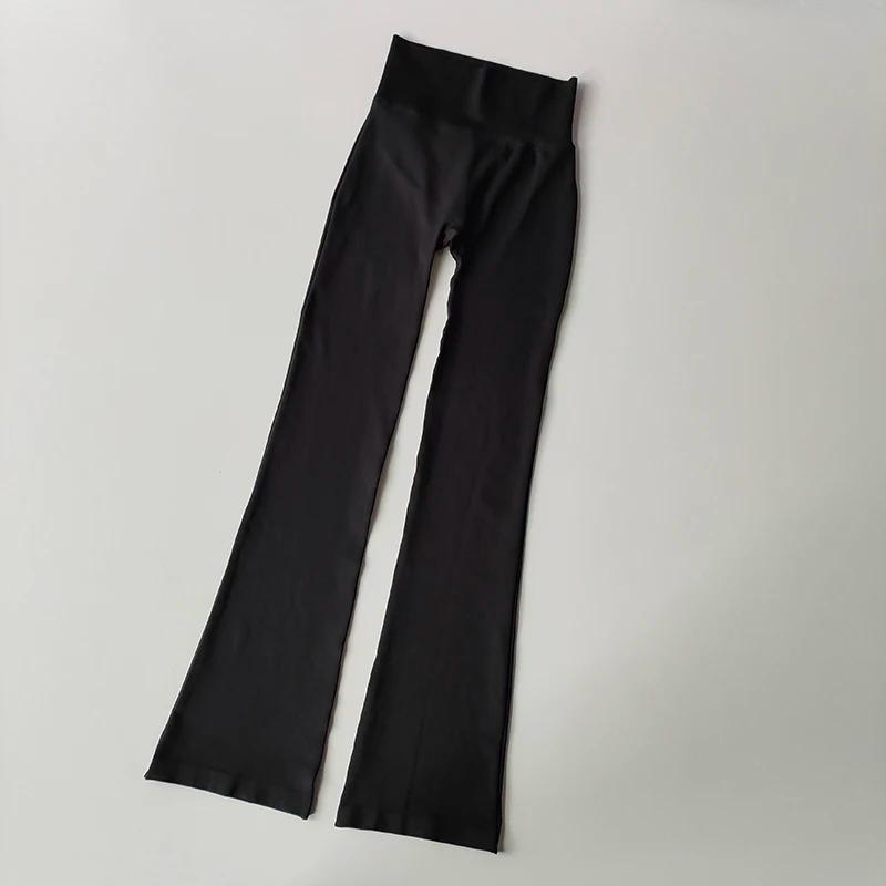 Leggings de yoga sans couture compression haute taille - Fitness élastique micro évasé pour femmes