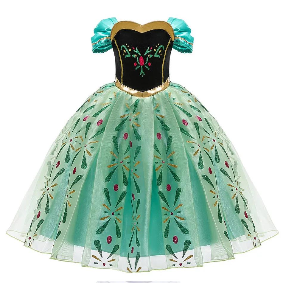 Costume de Cosplay pour filles, robe de princesse pour enfants, Costume de princesse, Elsa, Anna, ra
