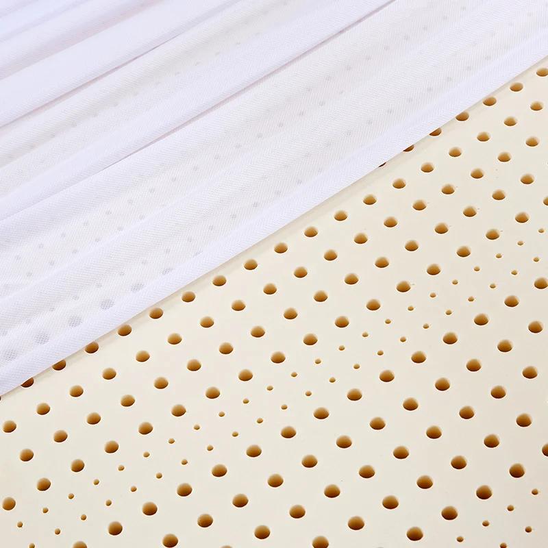 Matelas en latex 100% naturel thaïlandais avec housse, coussin en caoutchouc pur, solution stock, vi