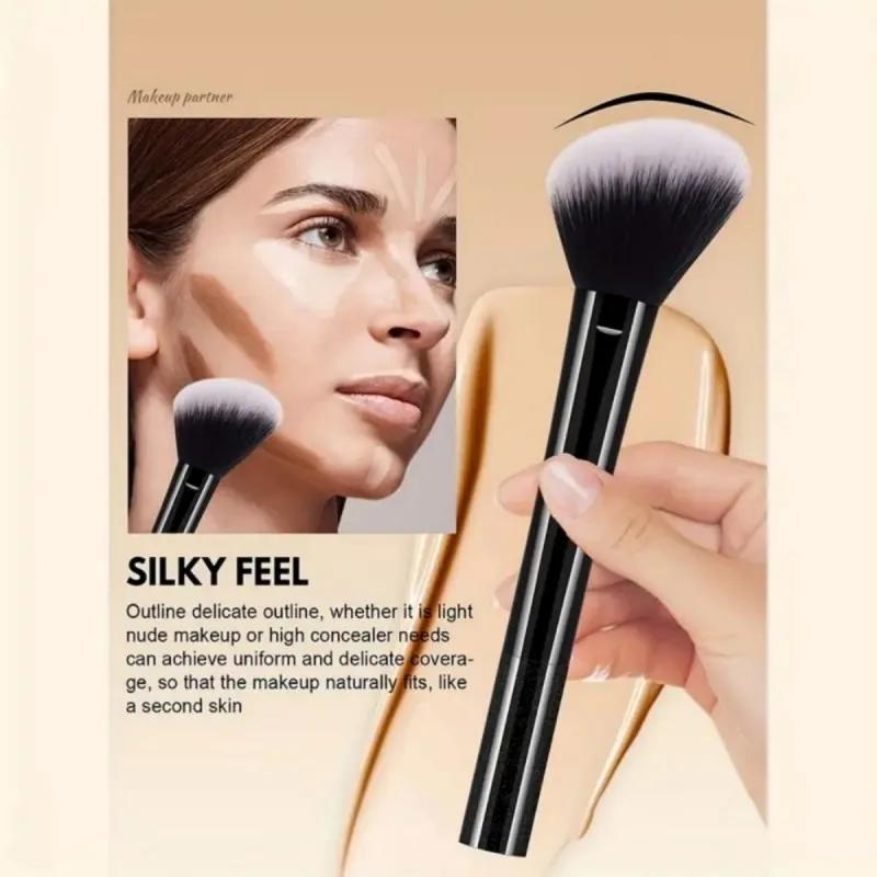 Ensemble de pinceaux de maquillage noirs multifonctionnels, 9 pièces, avec 1 œuf de beauté, poils so