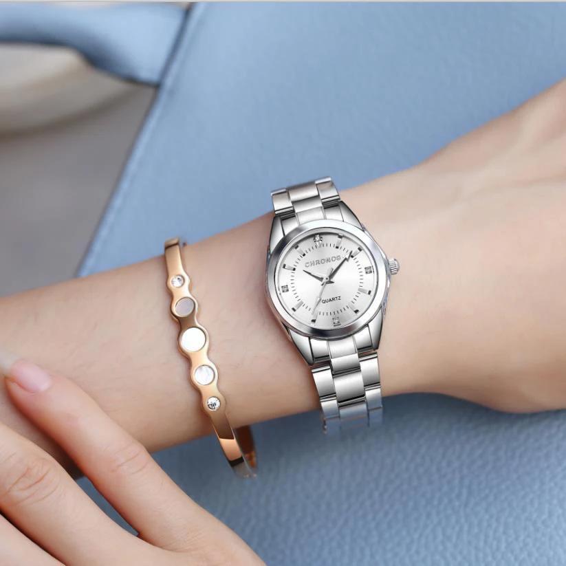 CHRONOS femmes élégantes montre de luxe dames marque de mode montre-bracelet mouvement à Quartz en a
