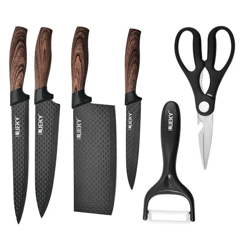 ZENG – ensemble de couteaux de cuisine, couteau de Chef tranchant en acier inoxydable, couperet, cis