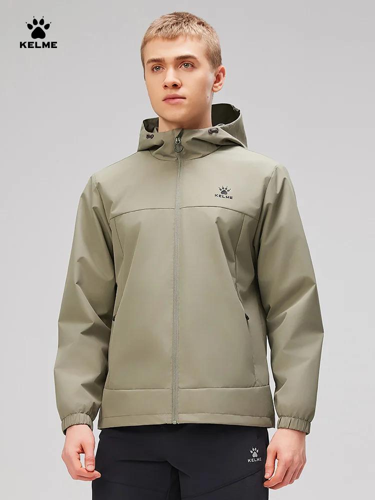 Coupe-vent Kelme homme - Veste sport capuche pour randonnée, course et alpinisme extérieur