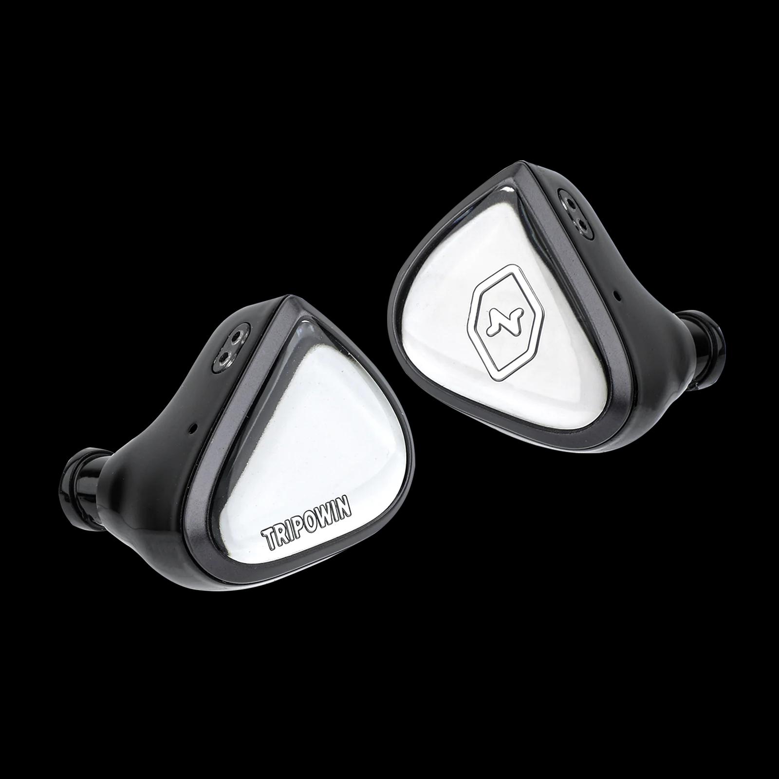 Tripowin x 0DiBi: Vivace 10mm diaphragme en titane pilote dynamique IEM Hifi écouteurs avec câble Au
