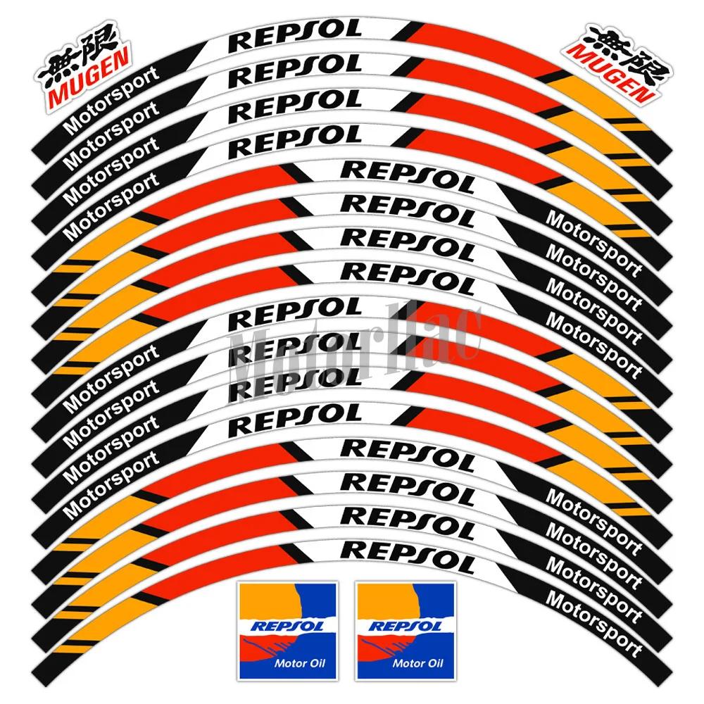 Autocollant réfléchissant pour roue de moto Repsol CBR CBR650rr, bande de jante, 17 pouces, accessoi