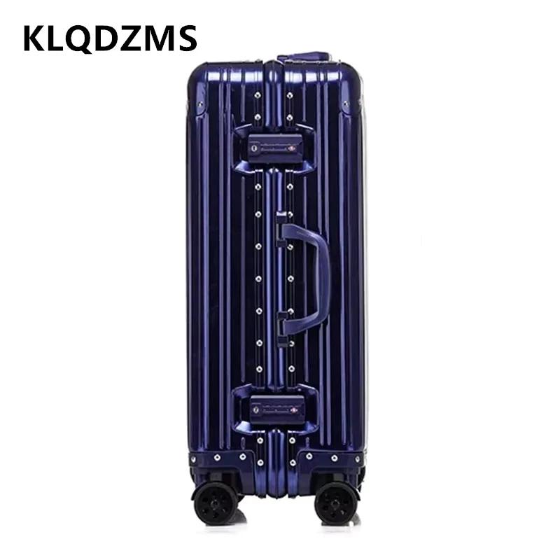 KLQDZMS 20 "24" 26 "29 pouces bagages d'affaires tout en aluminium magnésium alliage boîte d'embarqu