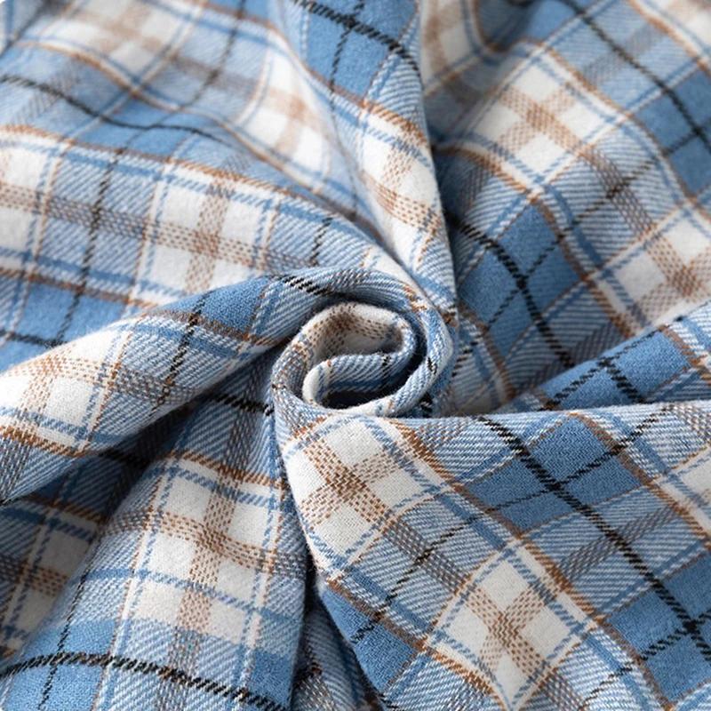 Printemps automne enfants Plaid à manches longues chemise Style coréen garçons filles ample surdimen