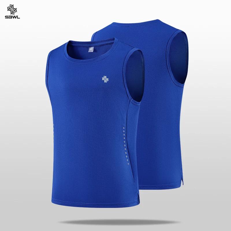 SBWL T-shirts de sport sans manches de haute qualité pour hommes et femmes, gilets de sports de plei