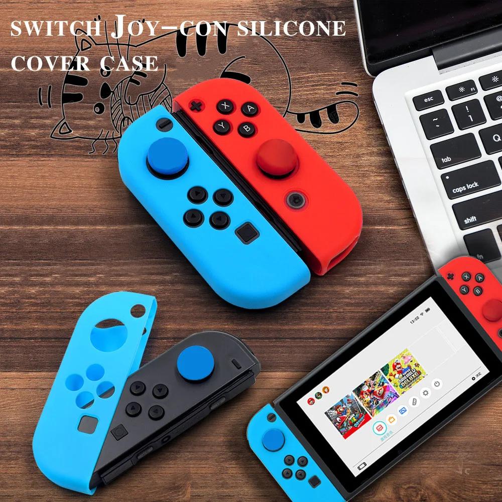 Coque en silicone pour manette Switch Joycon, accessoires de remplacement Nintendo Switch OLED, poig