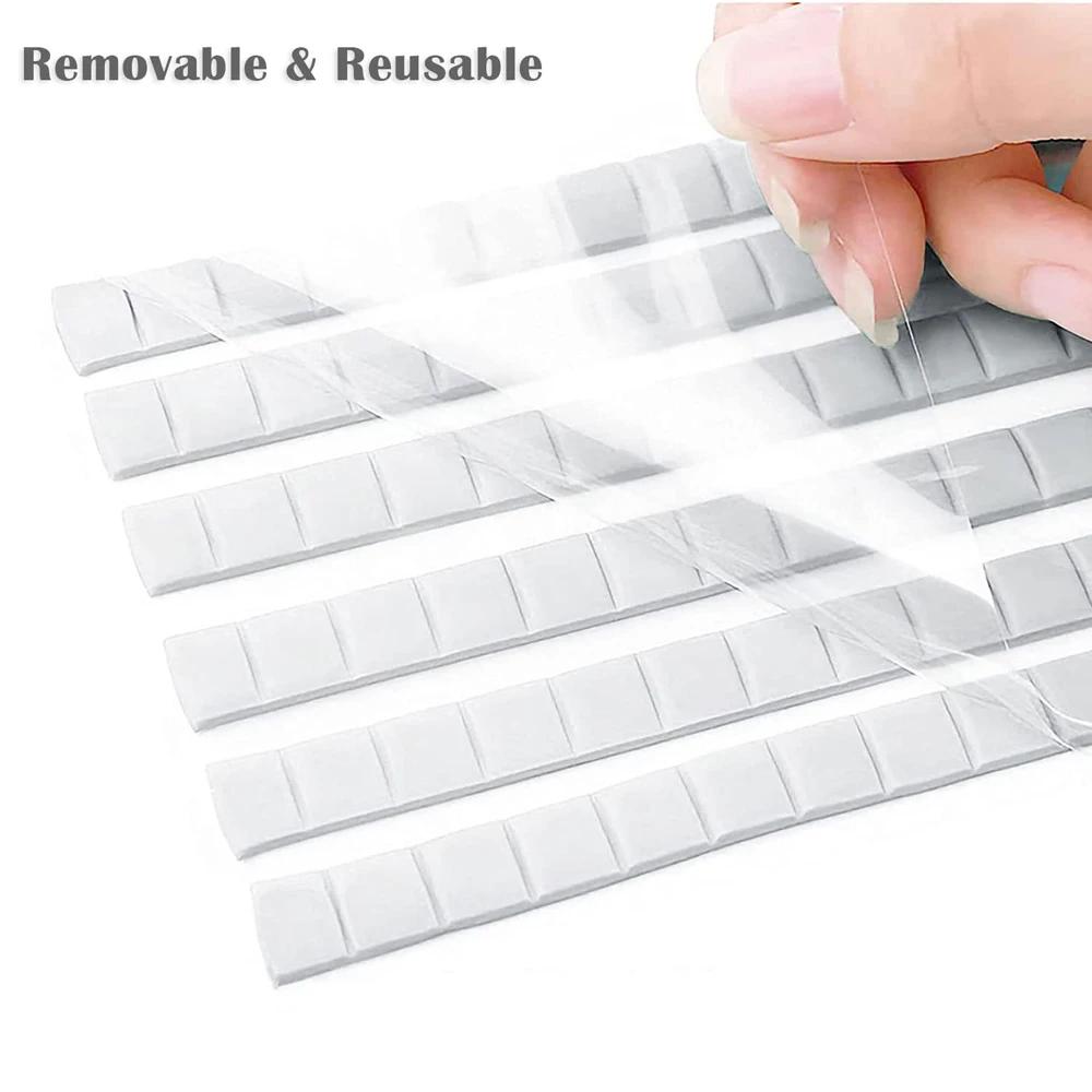 Colle adhésive réutilisable pour ongles, argile blanche/rose/verte, pour faux ongles, présentation d
