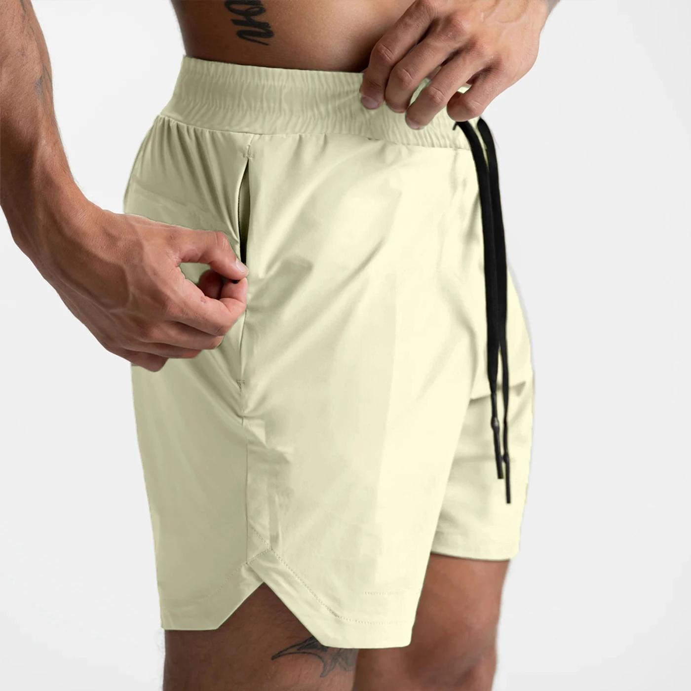 Short pour Homme Tissé à une Couche, vaccage Rapide, Solide, Course à Pied, Fitness, dehors, Décontr