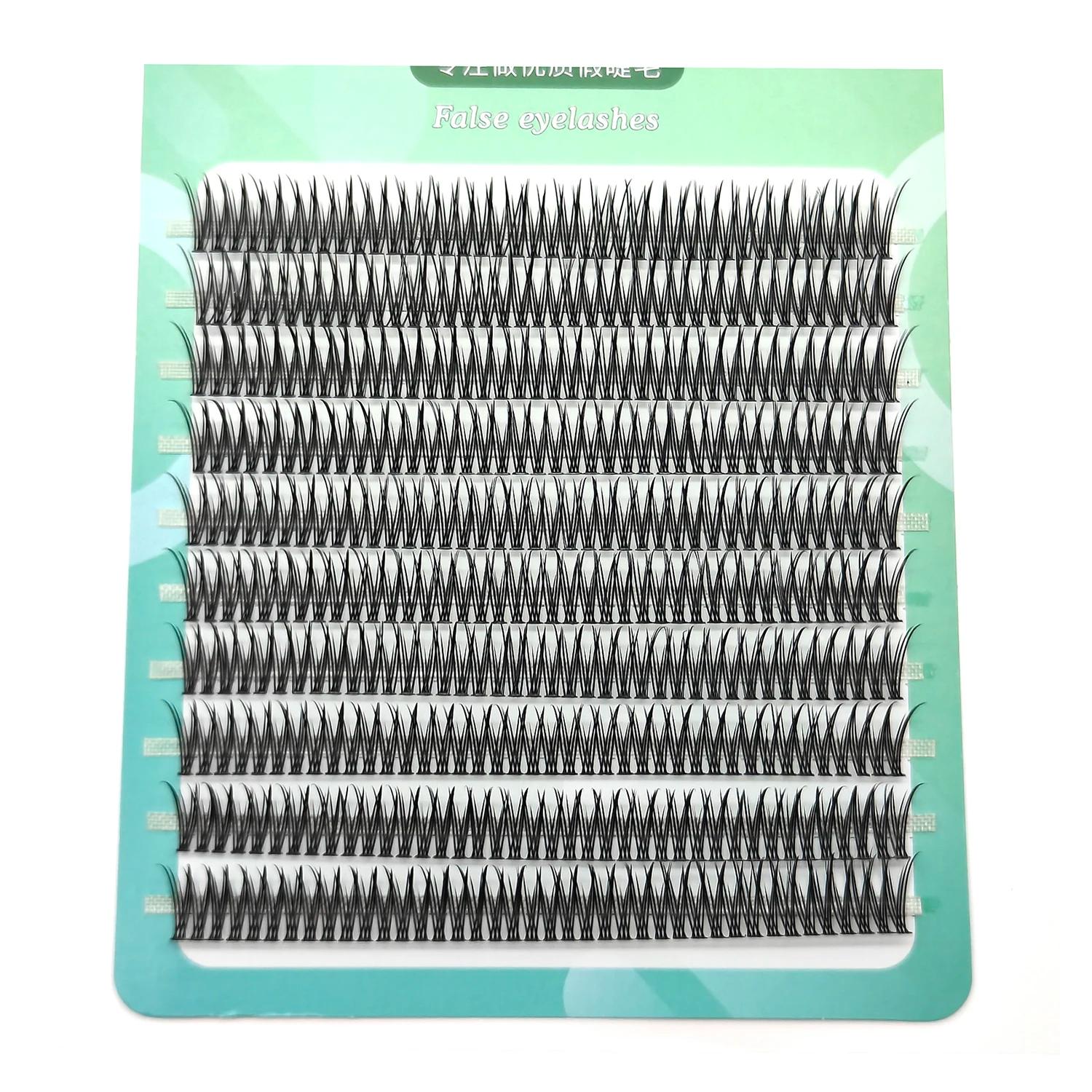 ADIYA queue d'hirondelle fée cils naturel grappe mince croix segmenté Extensions de cils doux sirène