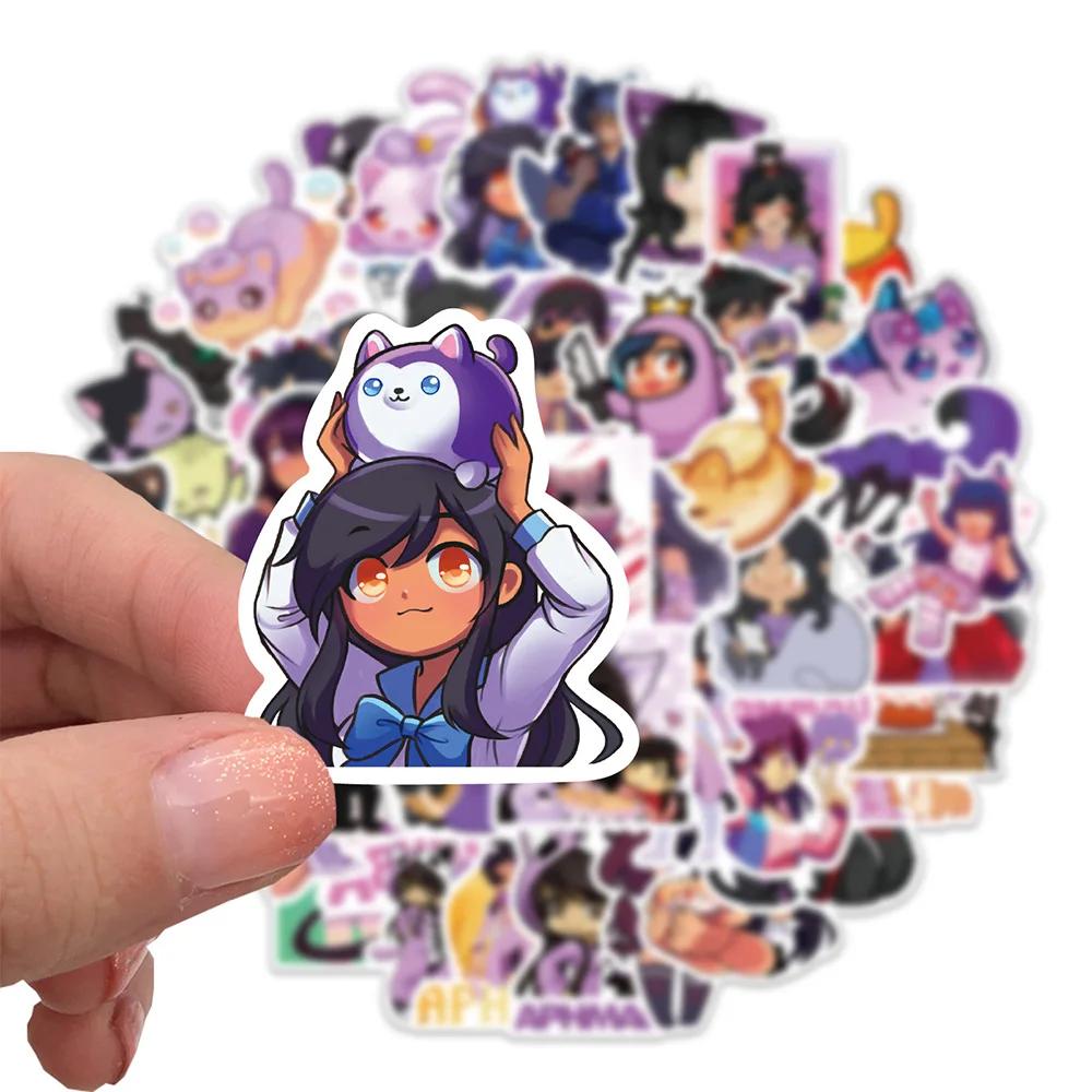 Autocollants de dessin animé Aphmau, 10/30/50 pièces, autocollants amusants pour téléphone portable,