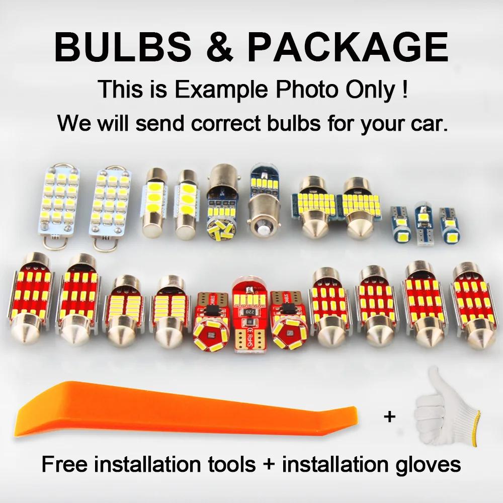 TPKE 11 pièces Canbus voiture lampe à LED intérieur dôme boîte à gants carte lumières Kit d'ampoule 
