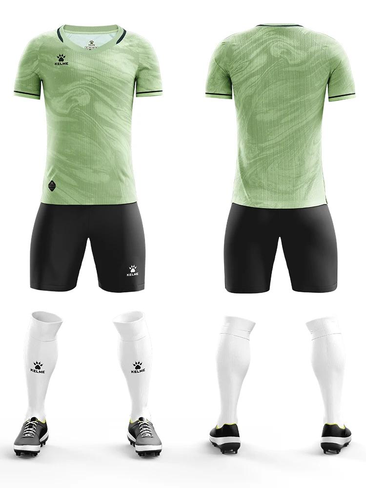 KELcloser-Maillot de Football à Manches Courtes pour Adulte, Uniformes d'Équipe de Jeu, Ensemble de 