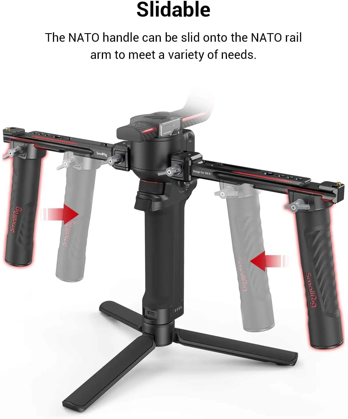 SmallRig – double poignée réglable pour DJI RS 2 /RSC 2/RS 3 / RS 3 Pro /RS 4/ RS 4 Pro, support de 