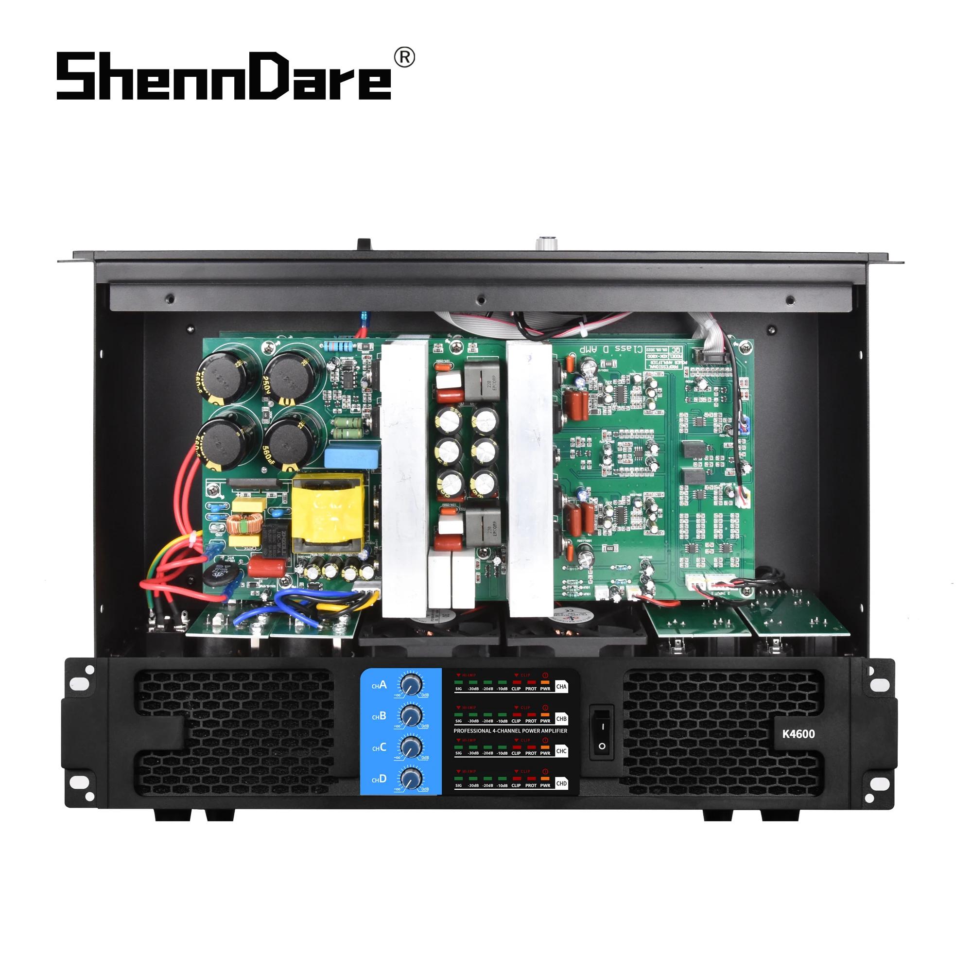 ShennDare-Amplificateur de puissance numérique professionnel, 2/4 canaux, sortie stéréo, audio, cais