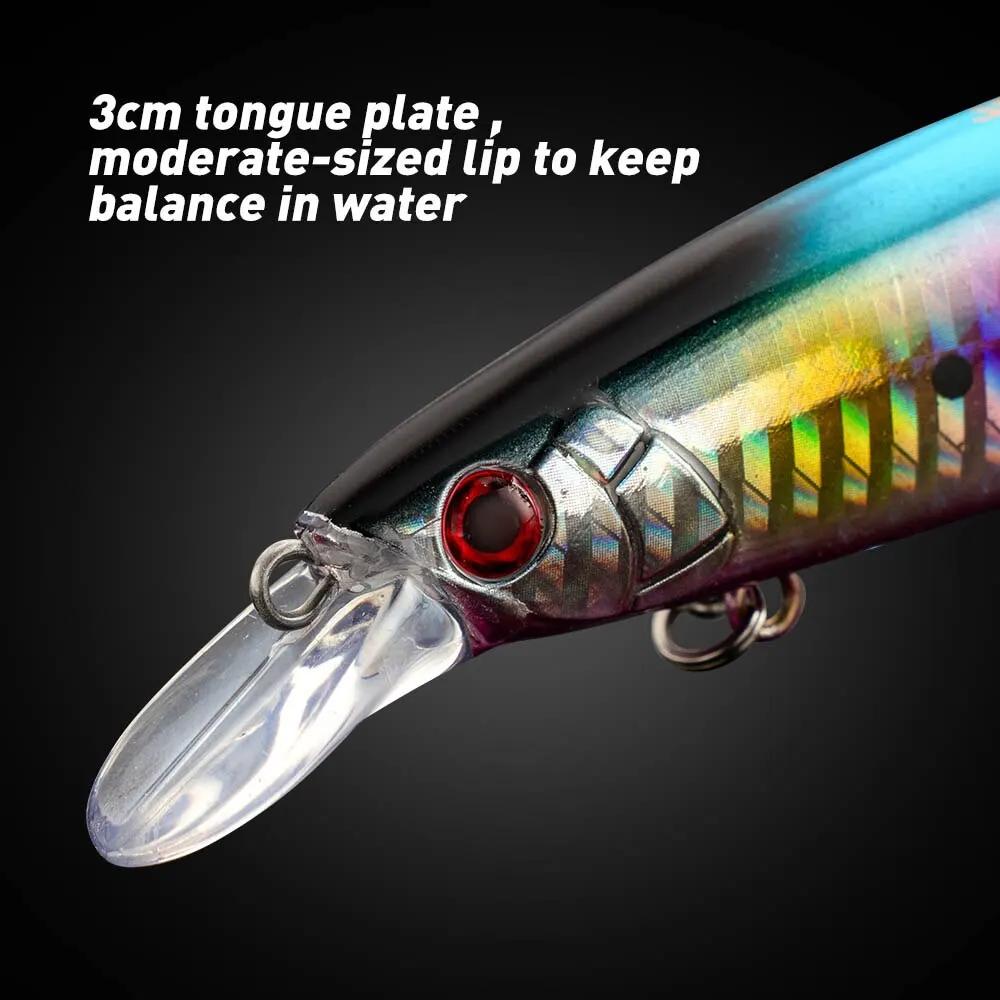 Jerkbait flottant longue coulée 130mm 23g leurre de pêche avec crochets de qualité Wobbler vairon po