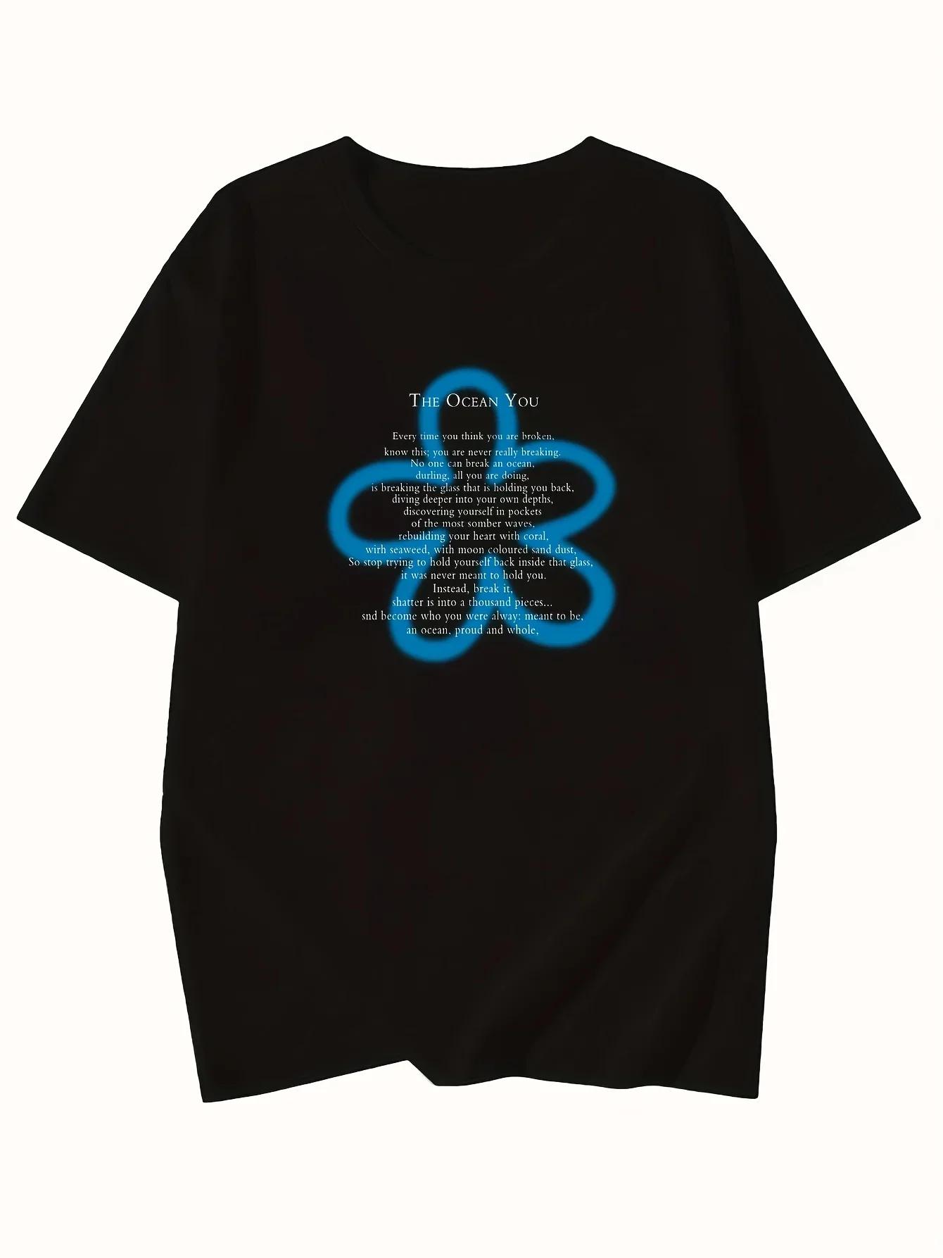 Y2k Lettre Imprimé Noir T-Shirt Femmes Graphique T-Shirt Doux Épicé D'été Style De Rue Hauts Décontr