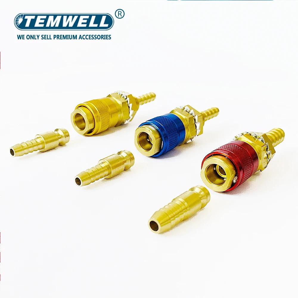 Adaptateur de gaz refroidi à l'eau, raccord rapide pour torche de soudage TIG ou connecteur de torch