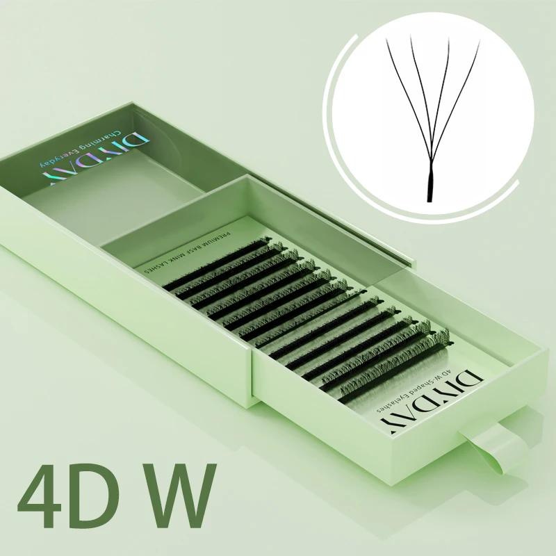 DIYDAY Extension de cils en forme de W 3d 4d 5d 6d 7d 8d W cils naturels doux préfabriqués effet de 