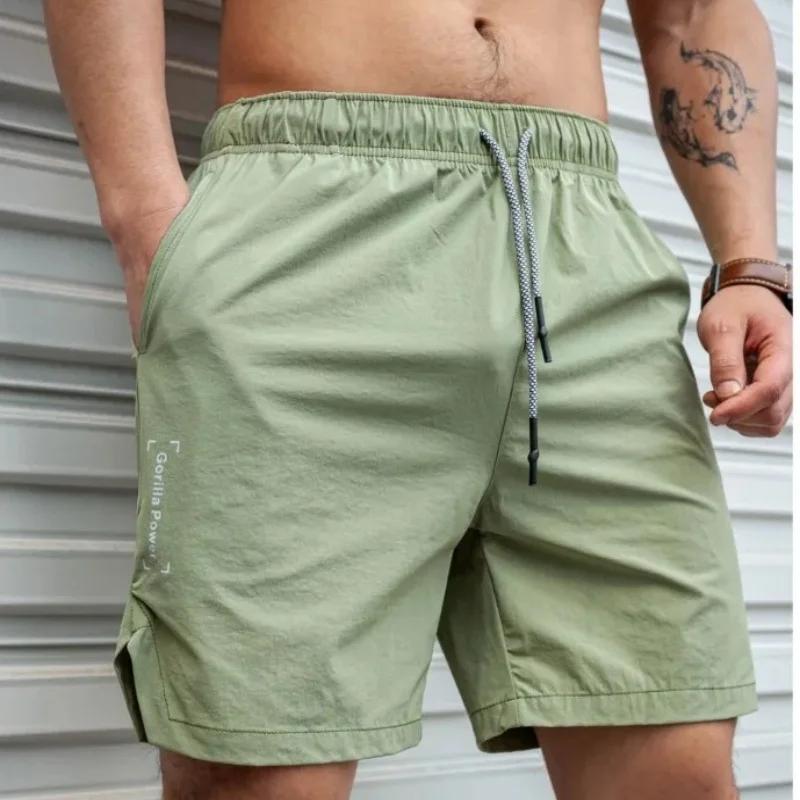 2025 nouveaux hommes d'été Shorts léger mince pantalons courts en cours d'exécution Shorts de fitnes