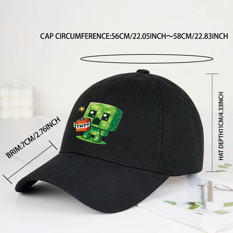 Casquette de baseball à motif Creeper |   Casquette Hip-Hop unisexe, légère et ajustée, idéale pour 
