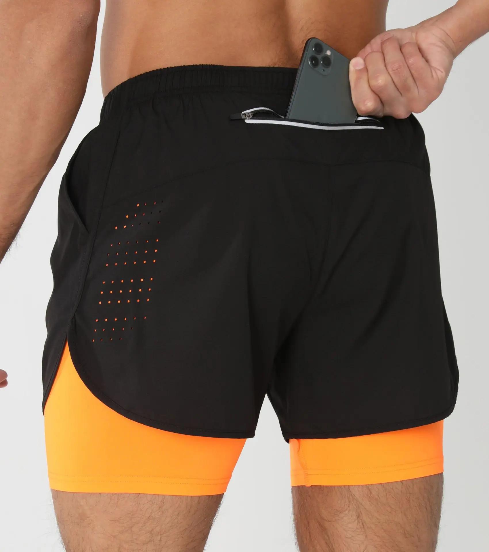 Shorts de course pour homme, pantalons de sport pour la gym et le fitness, shorts d'entraînement à s