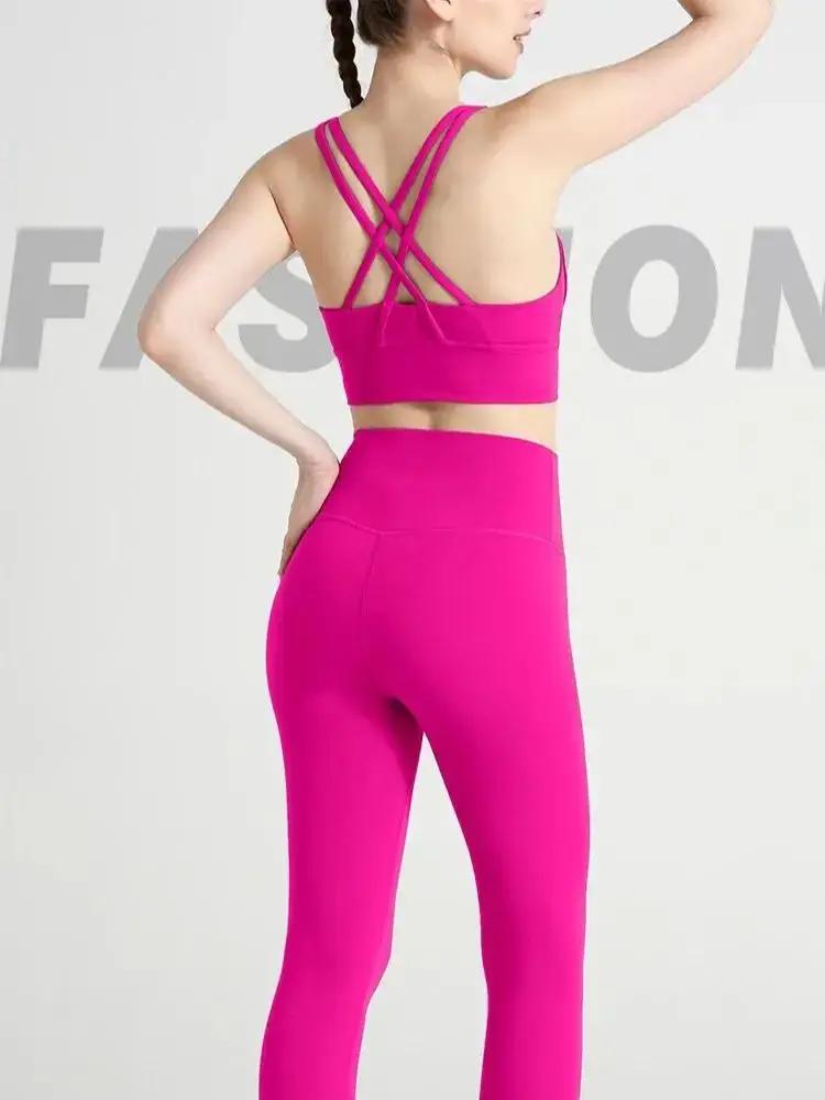 Vêtements de Yoga 2 pièces pour femmes, survêtement à séchage rapide, combinaison de Fitness respira
