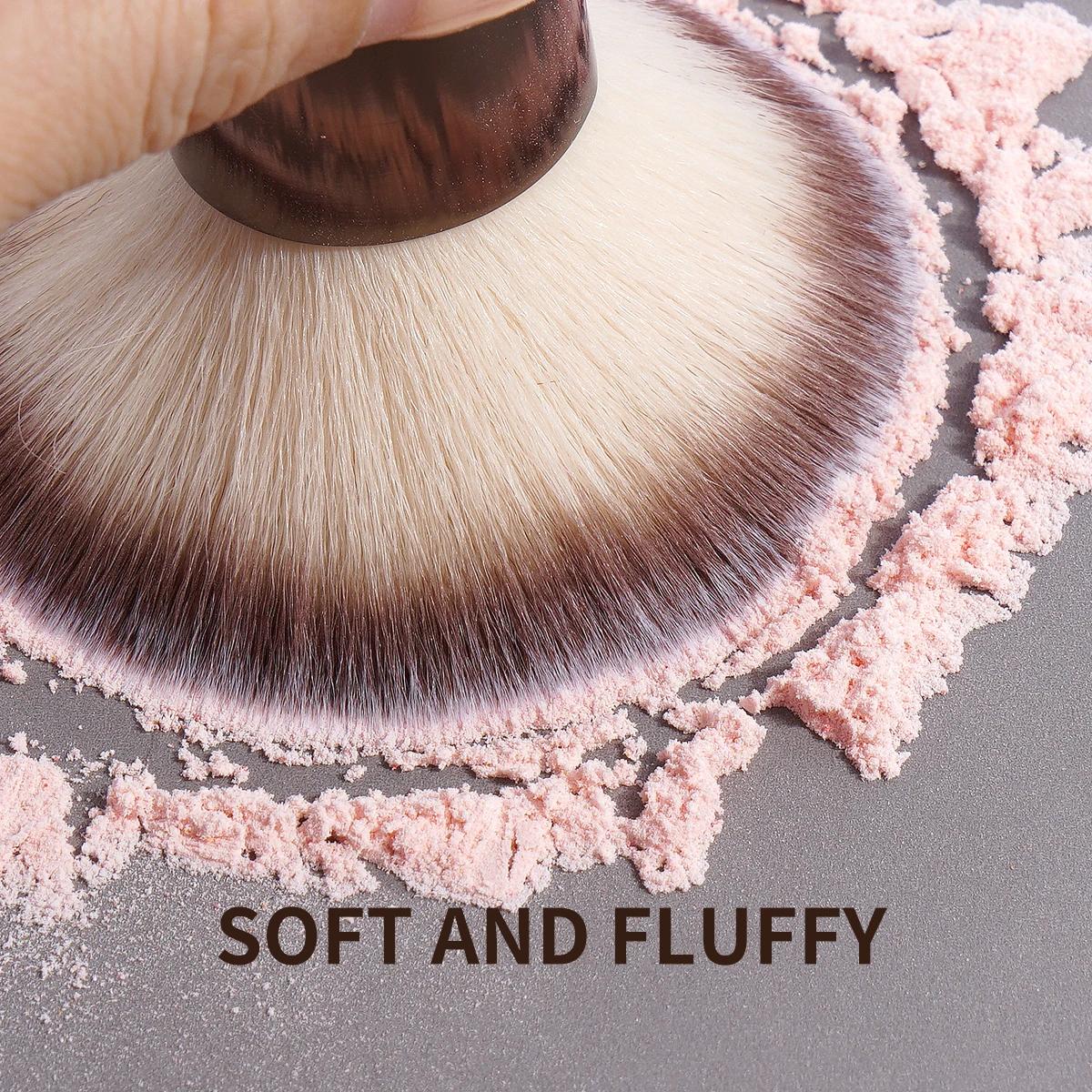 MAANGE-Pinceaux de maquillage à double tête, brosse pour fond de teint, poudre, correcteur, blush, b