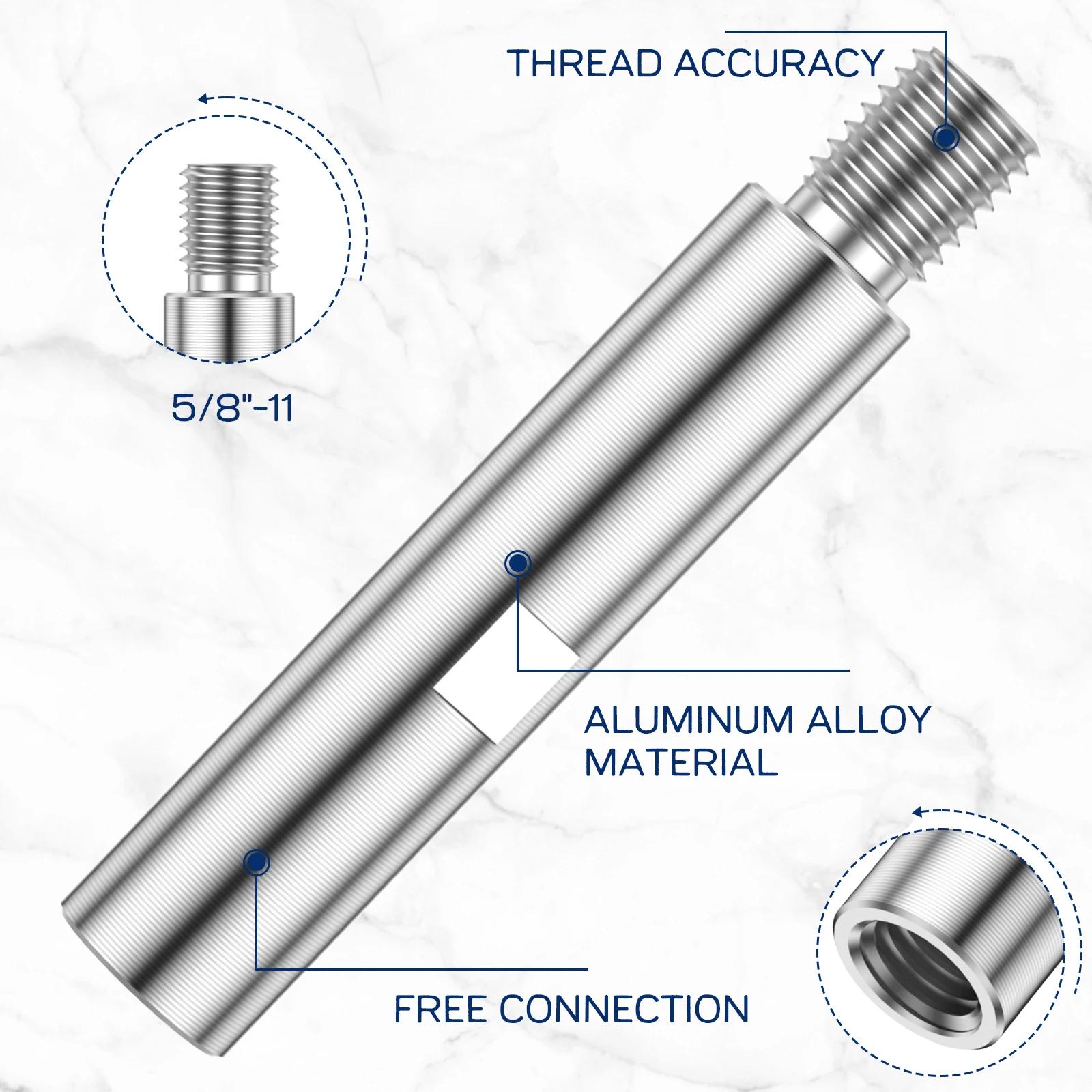 Tige d'extension de meuleuse d'angle M14, 3 pièces, adaptateur de filetage 75/100/140mm, tampon de p