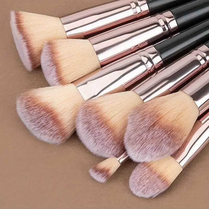 Ensemble de pinceaux de maquillage professionnels pour femmes, fard à barrage, fond de teint, correc