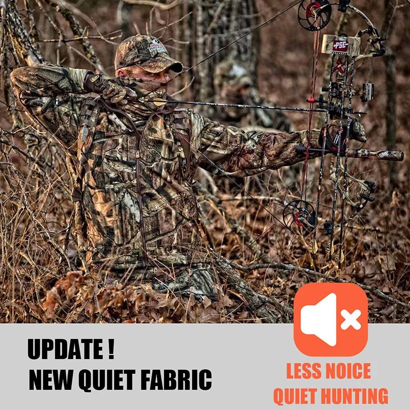 Veste de chasse de Camouflage silencieuse pour hommes, vestes tactiques polaires imperméables, coque