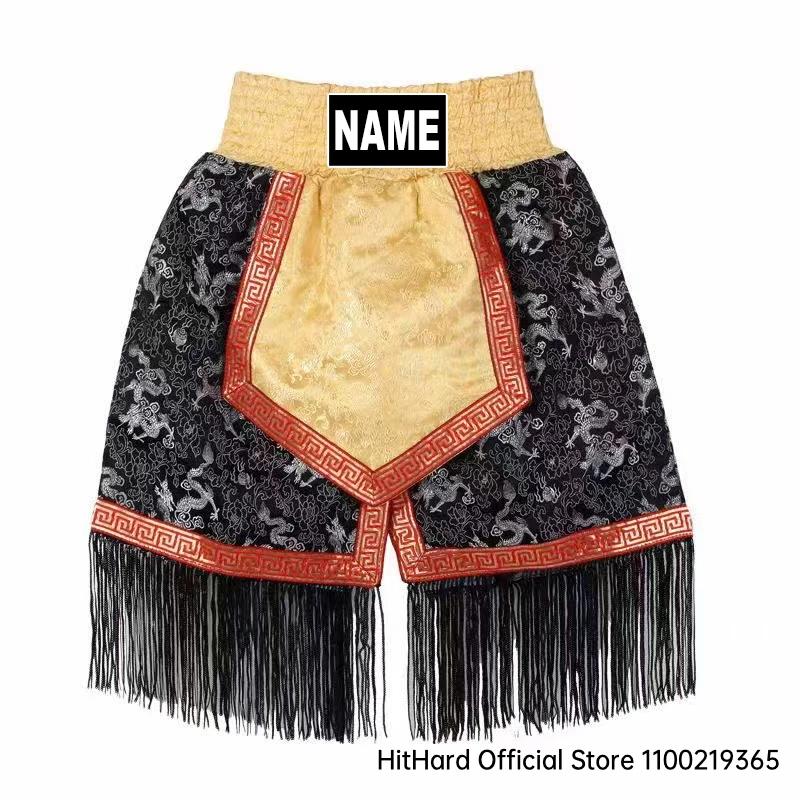 Ningdéclinaison-Shorts de boxe personnalisés pour hommes et femmes, pantalons de boxe pour enfants, 