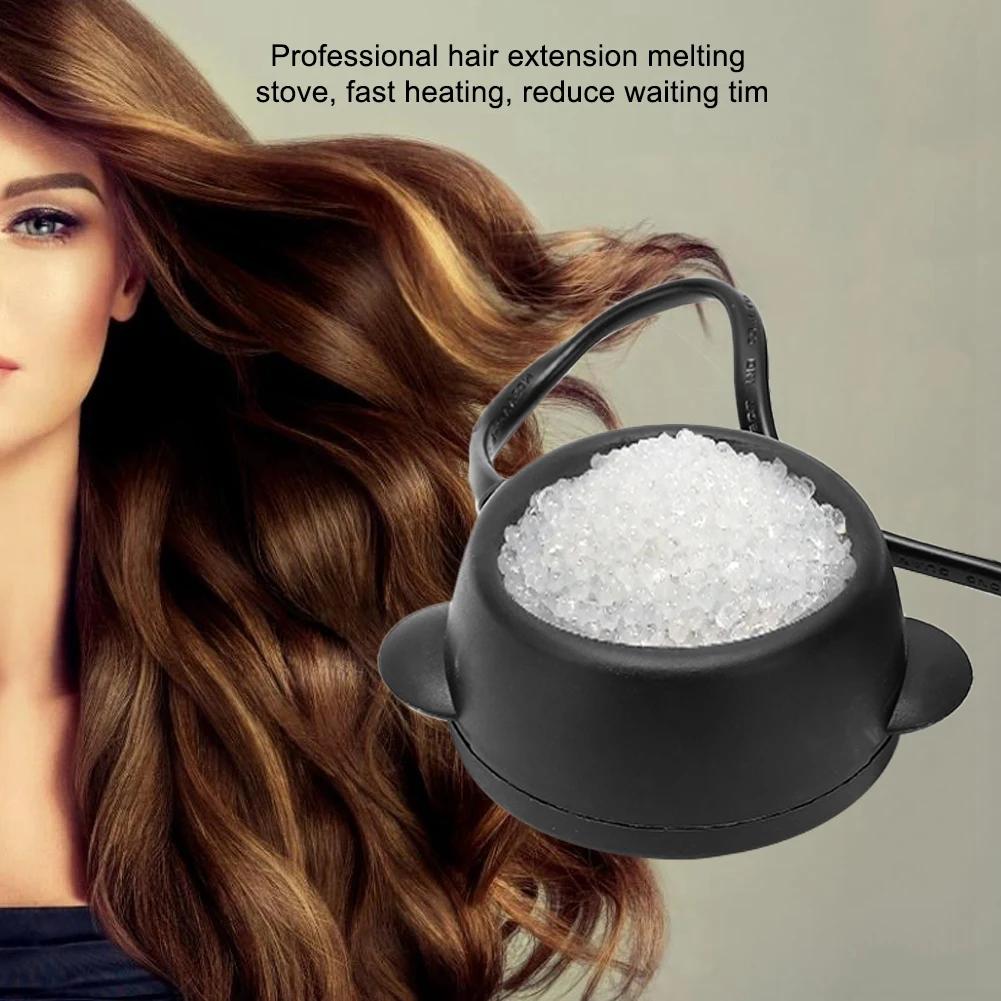 Mini Pot de colle chaude pour faire fondre la kératine, outils d'extension de cheveux, outils profes