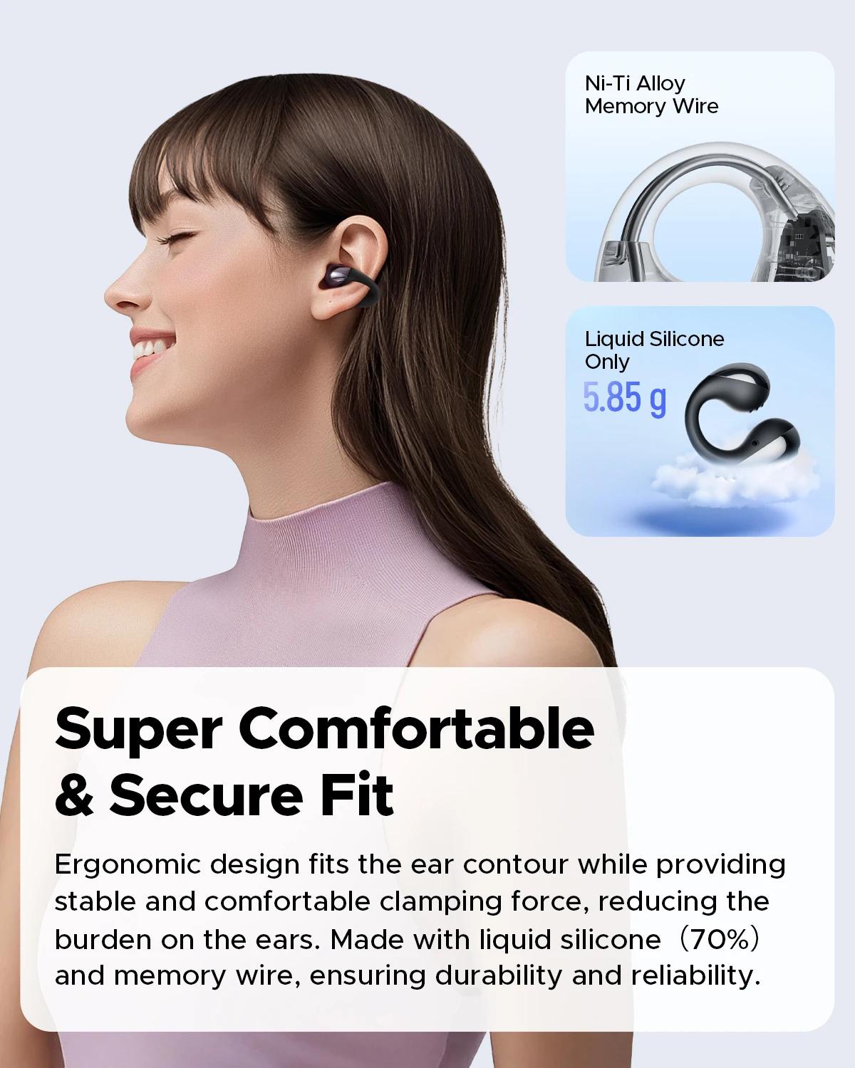 SoundPEATS-Écouteurs sans fil Bluetooth 5.4, oreillettes avec AI, ENC, connexion multipoint, IPX5