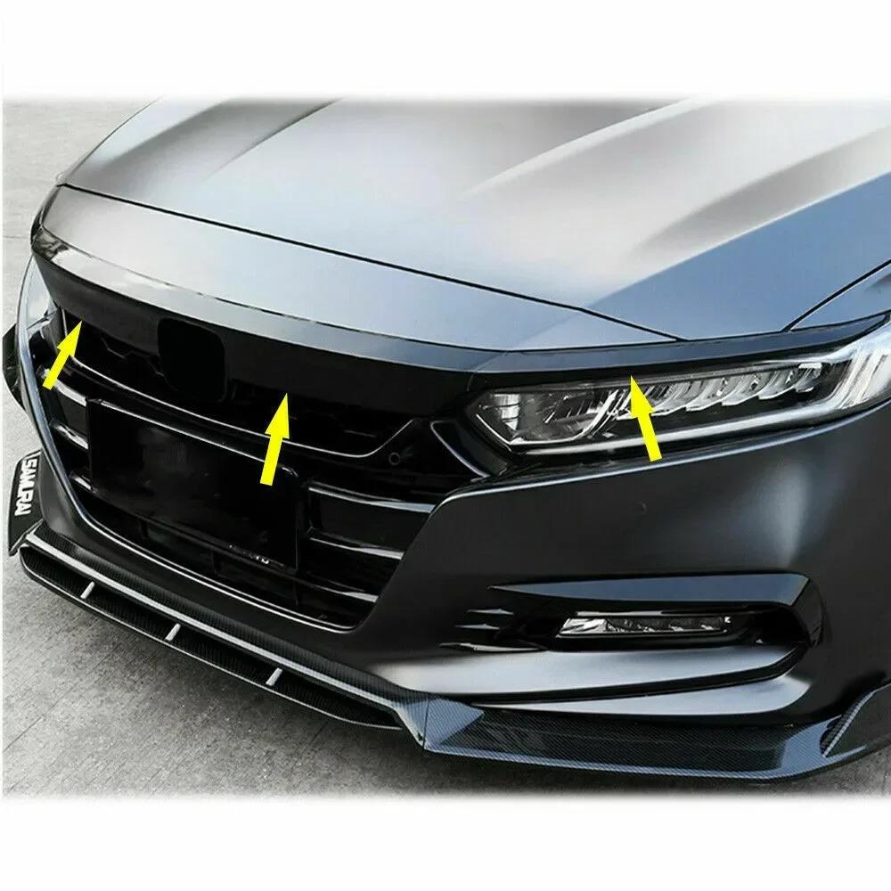 Garniture en vinyle pour calandre avant pour Honda Accord, autocollant de voiture, chrome, suppressi