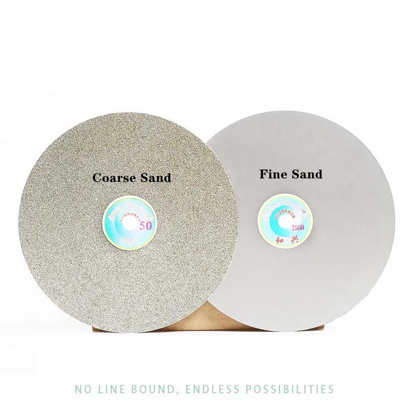 1 pièces 8 pouces 200mm diamant disque de meulage enduit plat roue roues de polissage bijoux meulage