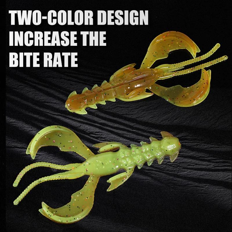 Supercontinent CRAZY 65mm/40mm homard leurre souple leurres de pêche attrayant crevette odeur sel Wo