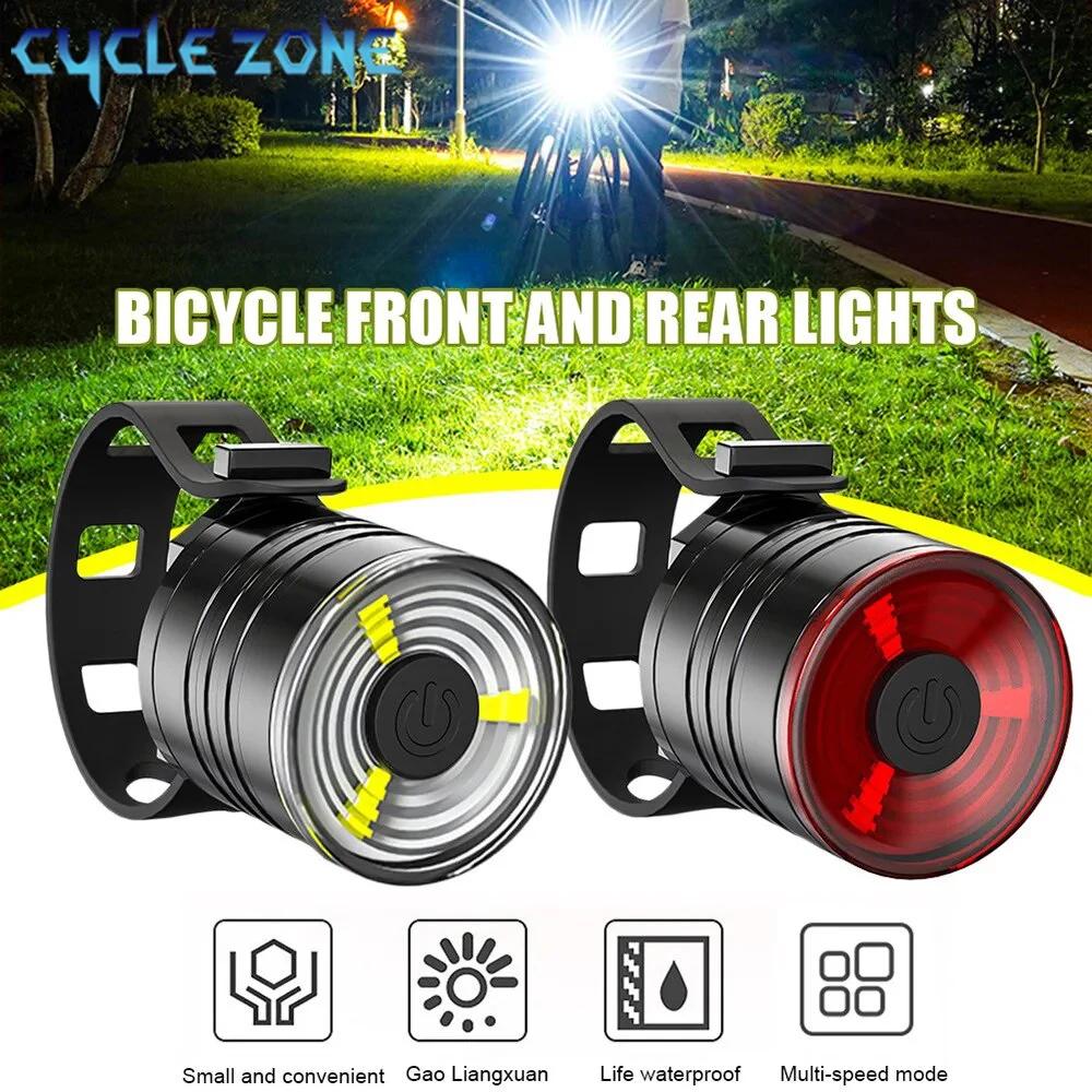 Feu arrière de vélo LED étanche, 3 Modes d'éclairage, en alliage d'aluminium, pour tige de selle de