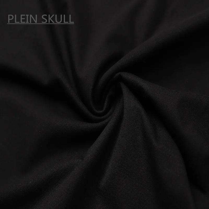 Steel In Skull-T-shirt à manches courtes en coton pour hommes, haut décontracté unisexe, col rond, r