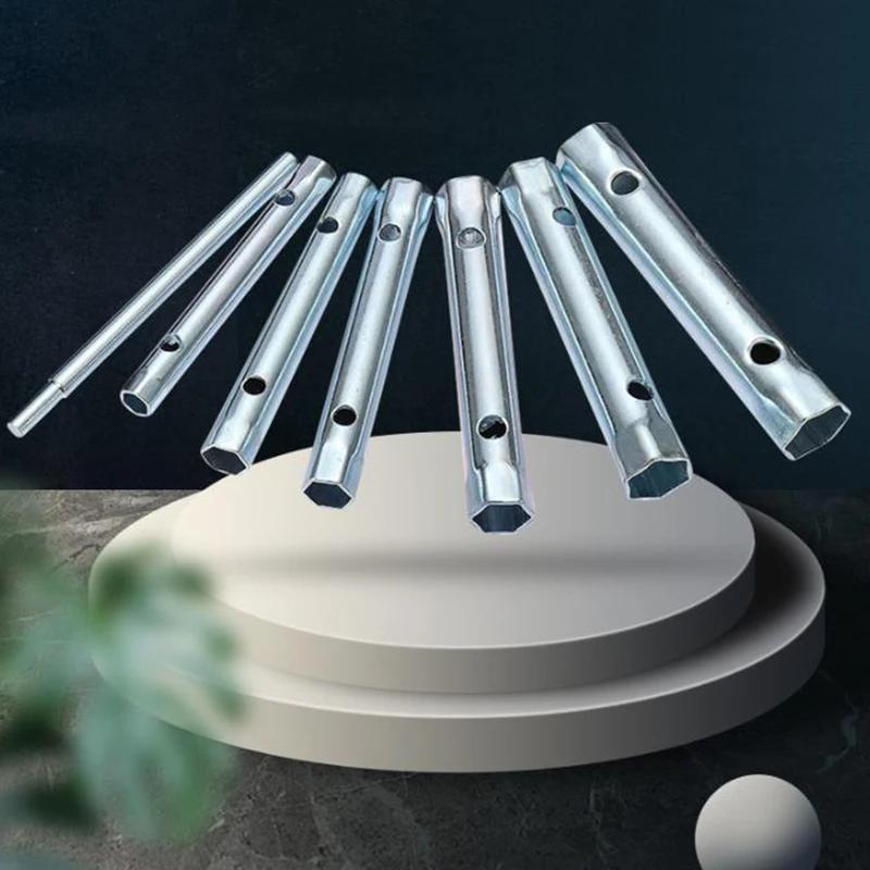 Jeu de clés de boîte tubulaire métrique 6-22mm, 10 pièces, barre de Tube, bougie d'allumage, clé en 