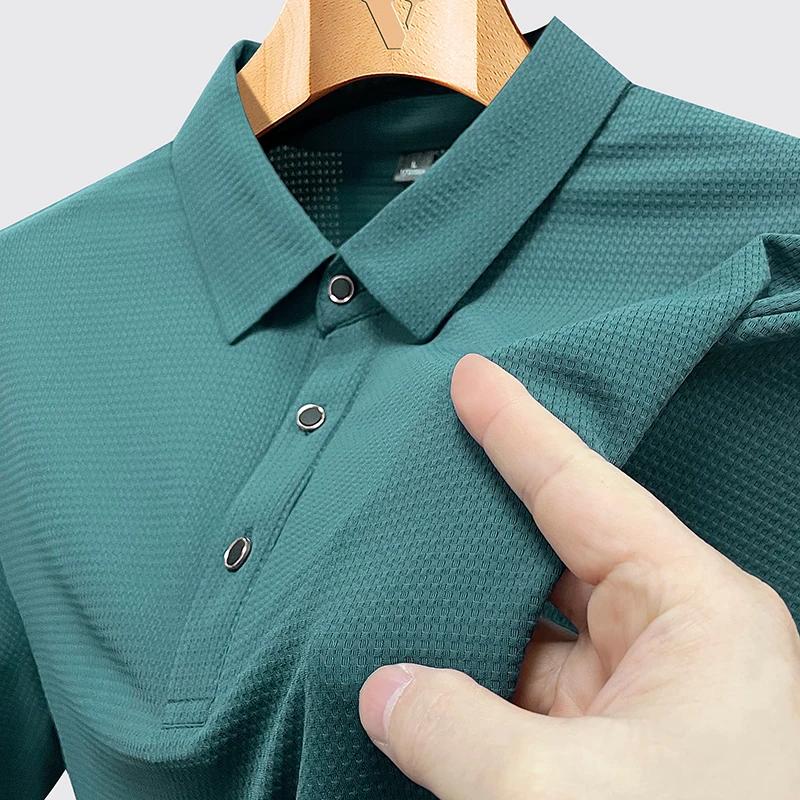 Polo hommes grande taille 9xl 8xl été haute qualité respirant manches courtes séchage rapide Nylon r