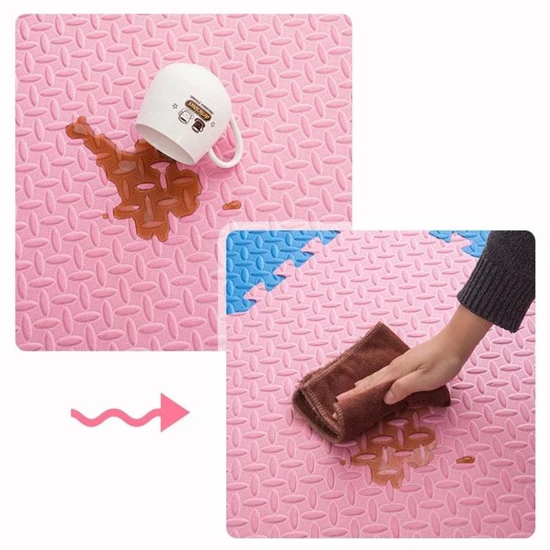 Tapis de jeu en mousse pour bébé, 16 pièces, tapis de Puzzle pour enfants, carreaux d'exercice imbri