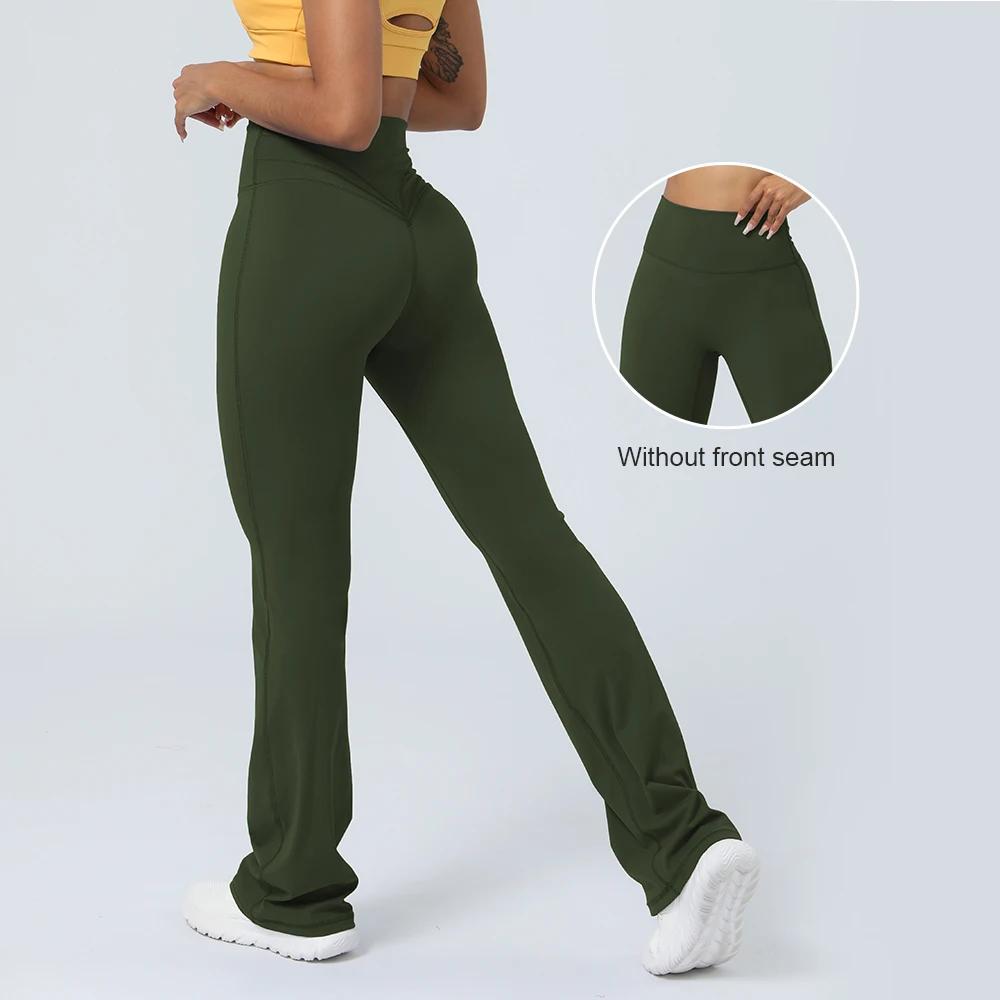 Leggings évasés de Yoga pour femmes, taille haute, danse, Pilates, Fitness, gymnastique, levage des 