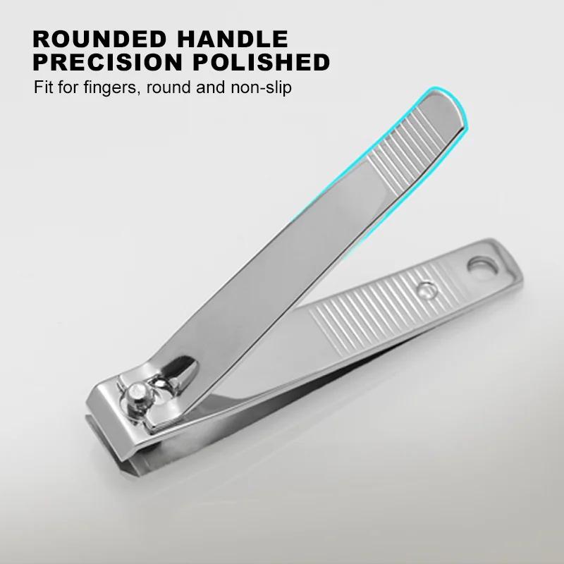 Coupe-ongles professionnel en métal, coupe-ongles avec lime à ongles, outils de manucure tranchants 
