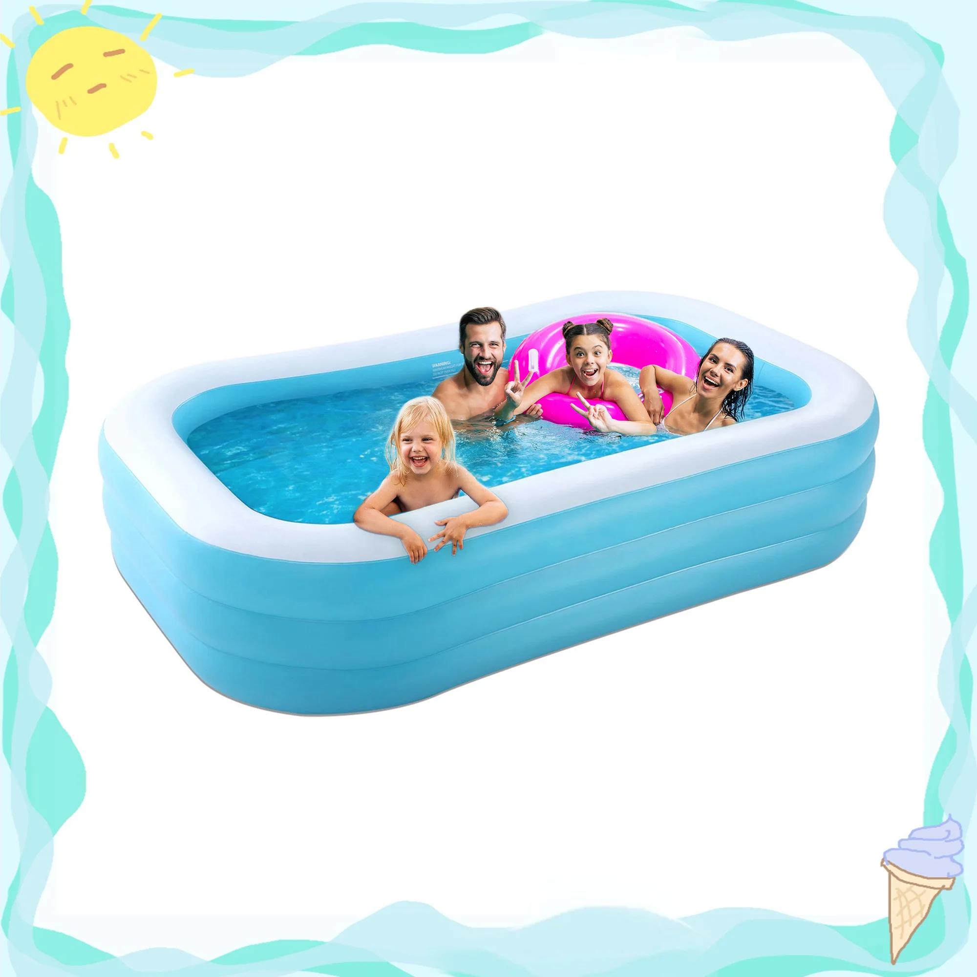 Piscine gonflable de grande taille, piscine gonflable facile à installer dans l'arrière-cour extérie