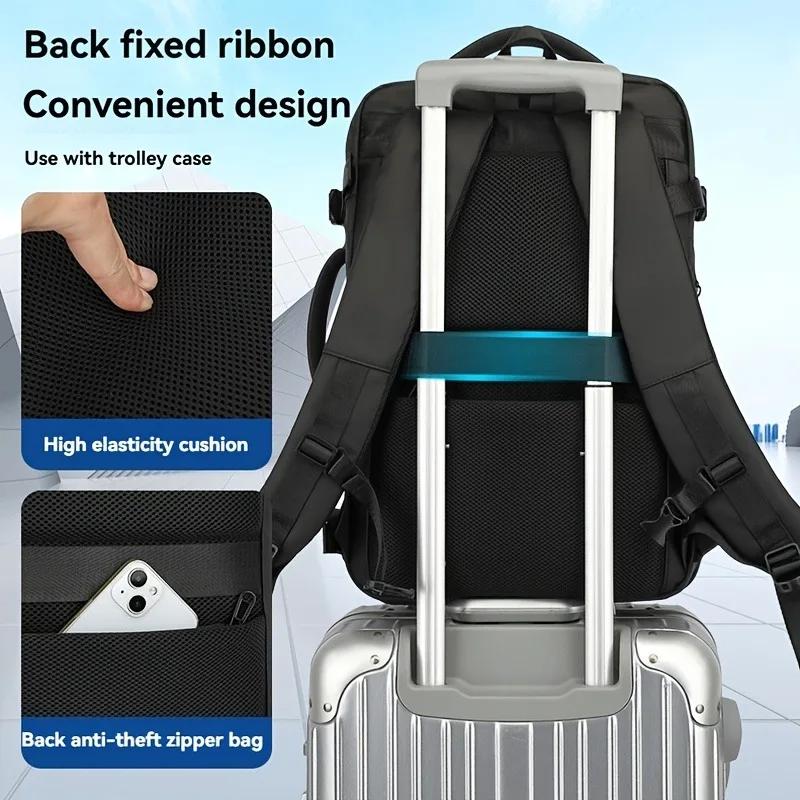 Sac à dos pour ordinateur portable étanche multifonctionnel de grande capacité sous vide pour hommes