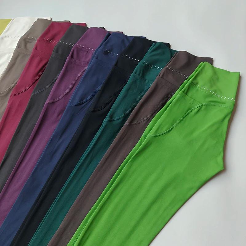 Leggings de Yoga taille haute pour femmes, doux avec poches, collants de Sport, Fitness, pantalons é