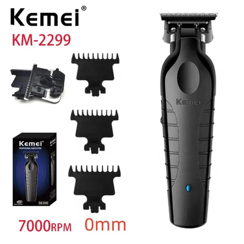 Kemei-Tondeuse à cheveux électrique aste sans fil KM-2299 Tondeuse à cheveux de type C Barbier ontar